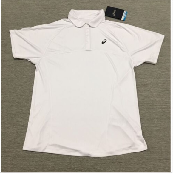 NWT ASICS Women's Polo Shirt L Large Short Sleeve - Picture 1 of 6